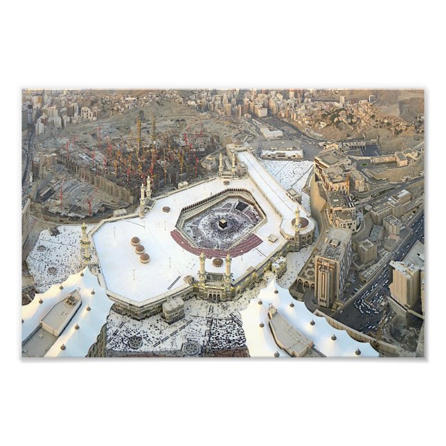 Foto Vista aérea de Kaaba, Masjid al-Haram y La Meca (Frente)