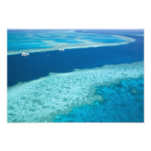 Foto Vista aérea del Gran Arrecife de Coral por la