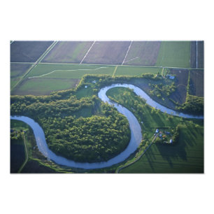 Foto Vista aérea del río Rojo del Norte
