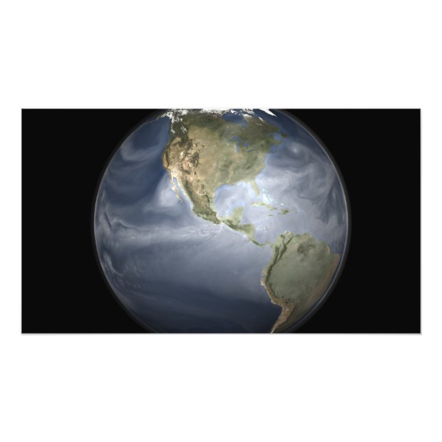 Foto Vista completa de la Tierra mostrando vapor de agu (Frente)