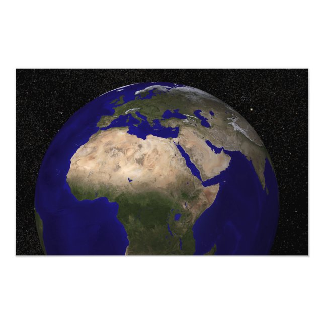 Foto Vista de África, Europa, Oriente Medio y En (Frente)