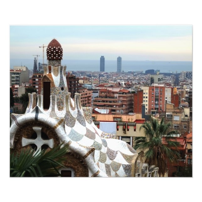 Foto Vista de Barcelona desde el Parc Guell de Gaudi (Frente)