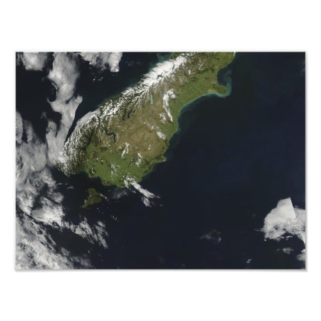 Foto Vista de la mayor parte de la isla sur de Nueva Ze (Frente)