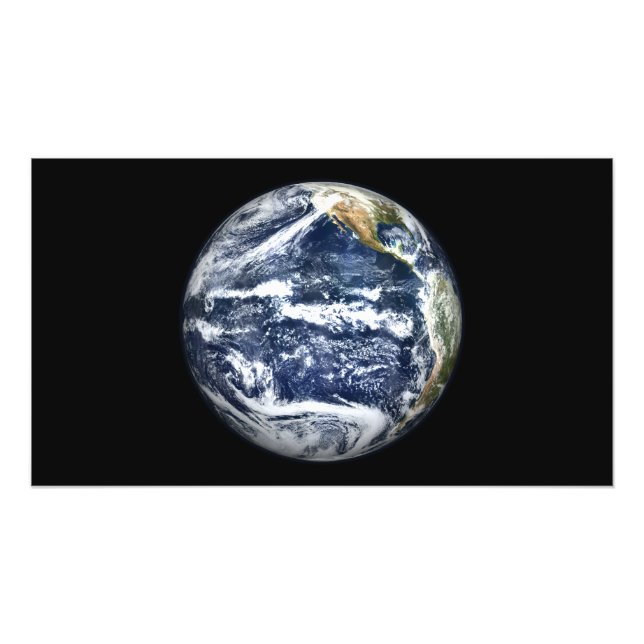 Foto Vista de la Tierra Plena centrada sobre el océano  (Frente)