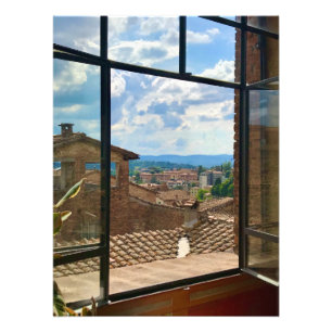 Foto Vista de la ventana en Siena, Italia