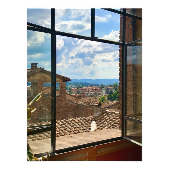 Foto Vista de la ventana en Siena, Italia (Frente)