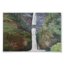 Foto Vista de Multnomah Falls