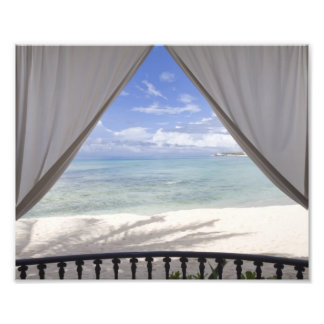 Foto Vista de playa enmarcada