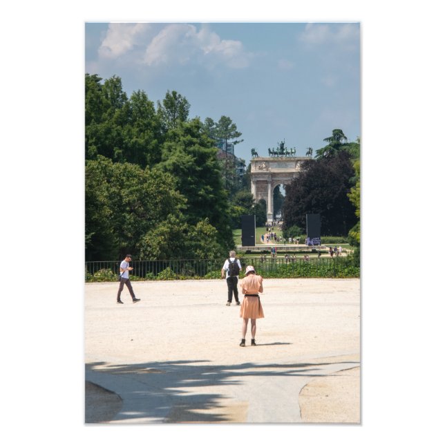 Foto Vista de un arco (Frente)