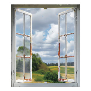 Foto Vista de ventana panorámica de Serene
