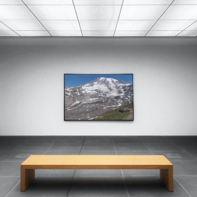 Foto Vista del glaciar de Mount Rainier (In Situ Framed)