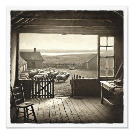 Foto Vista desde la ventana de Le Gras con oveja -