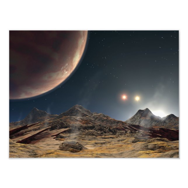 Foto Vista desde una hipotética luna en órbita (Frente)