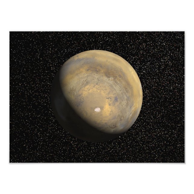 Foto Vista global de Marte (Frente)