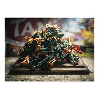 Foto Vista infantil de la guerra de juguete