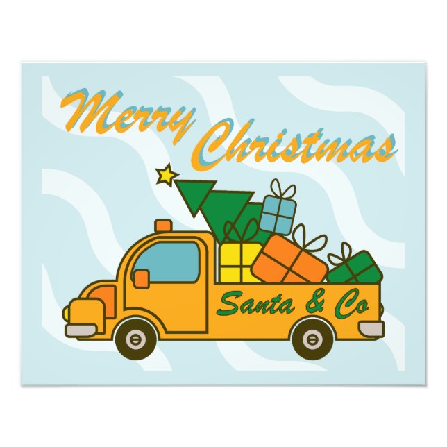 Foto Vista lateral del camión Santa Feliz Navidad (Frente)