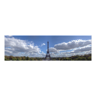 Foto Vista panorámica de la torre Eiffel - París
