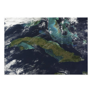 Foto Vista por satélite de Cuba