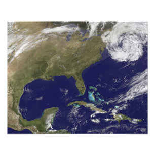 Foto Vista por satélite de la costa este de Estados