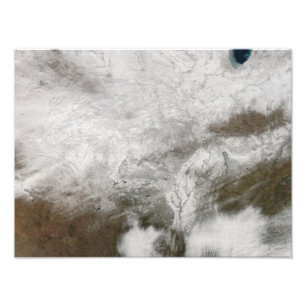 Foto Vista por satélite de una tormenta severa del