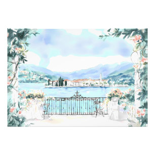 Foto Vista Romántica del Lago de Como