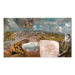 Foto Vista y plano de Toledo El Greco