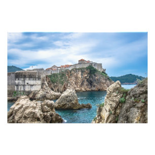 Foto Vistas de las murallas de Dubrovnik al mar