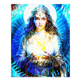 Foto Visuelle Fraktale Vision einer Wahrsagerin