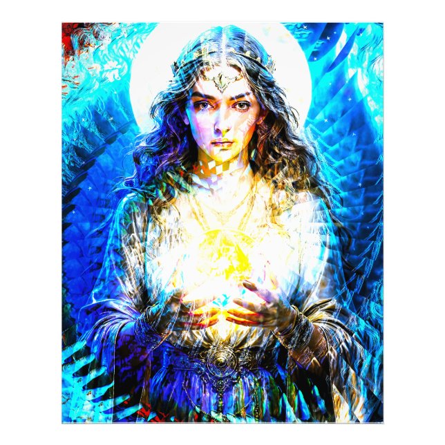 Foto Visuelle Fraktale Vision einer Wahrsagerin (Frente)