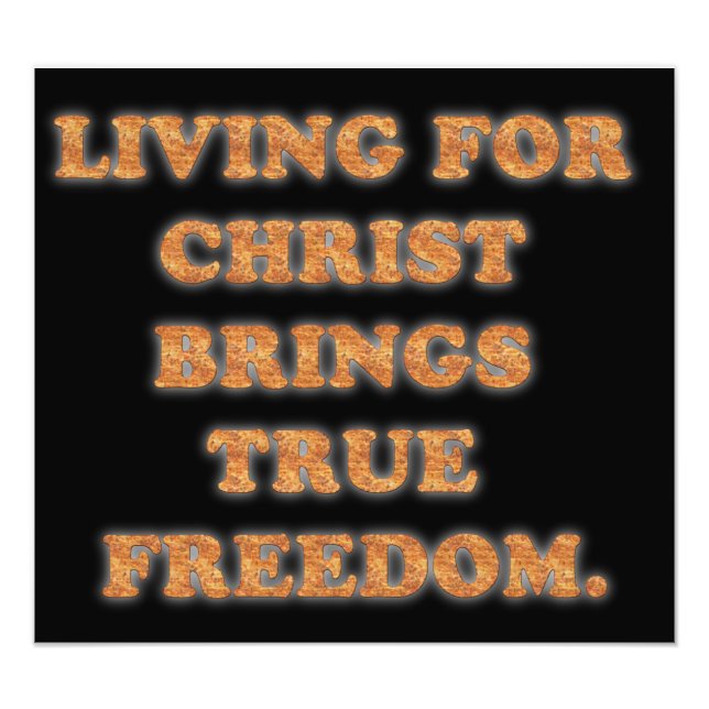 Foto Vivir Por Cristo Trae Verdadera Libertad. (Frente)