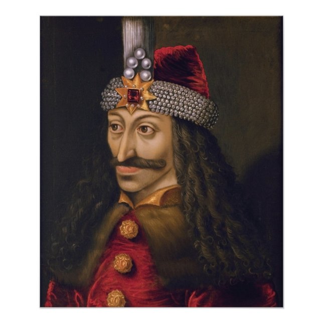 Foto Vlad tepes Impaler Voivode retrato Dracula histori (Frente)