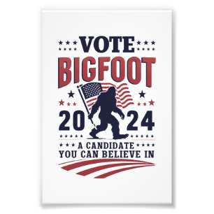 Foto Vota por Bigfoot 2024 Presidencial Sasquatch