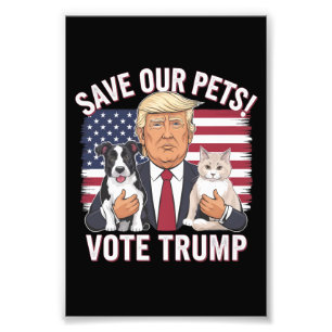 Foto Vota Trump Salva a Nuestros Animales Perros Gatos 