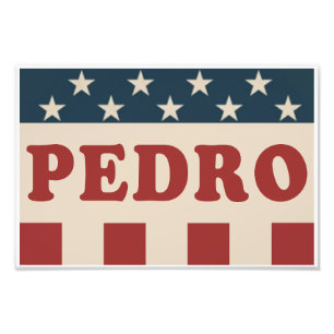 Foto Votar por la campaña Pedro Classic Vintage Retro