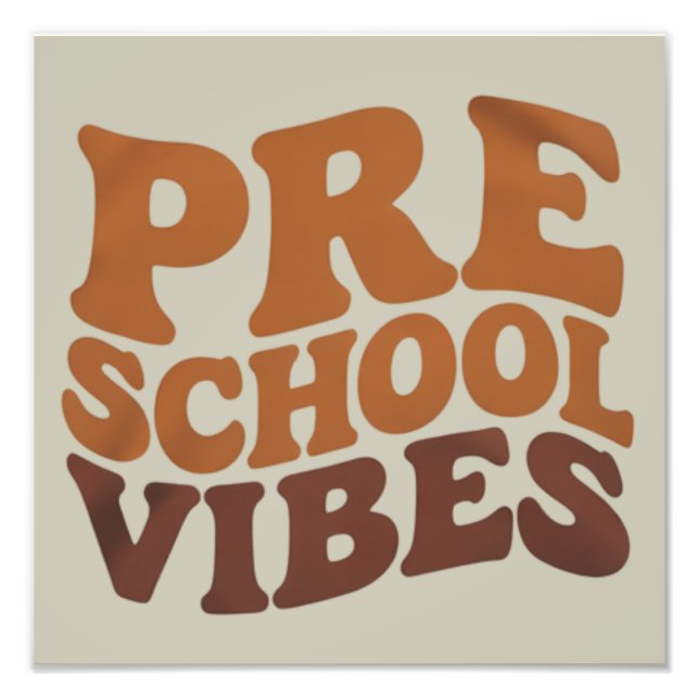 Foto Vuelta al cole primer día de preescolar Groovy (Frente)