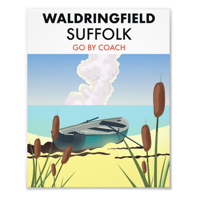 Foto Waldringfield Suffolk poster. Imán (Frente)