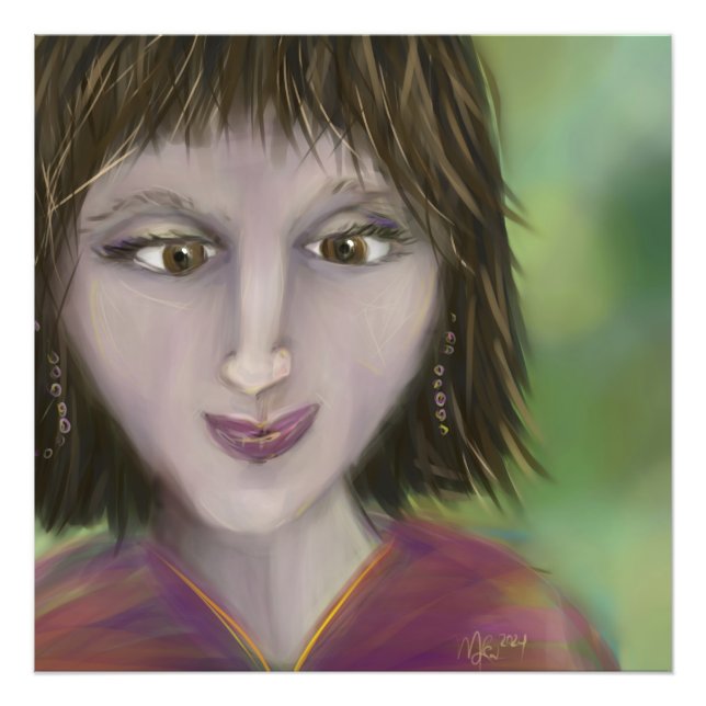 Foto Warm Grace Personality Portrait Feminine Art (Frente)