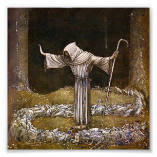 Foto Watercolor de "Brother Martin" por John Bauer