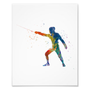Foto watercolor fencing