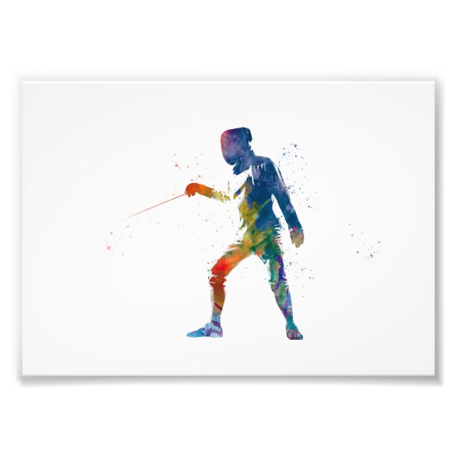 Foto watercolor fencing (Frente)