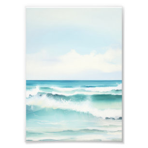 Foto Watercolor Turquoise Ocean Wall Art