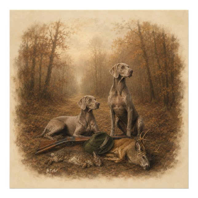 Foto Weimaraner – Cazador Fantasma de Plata (Frente)