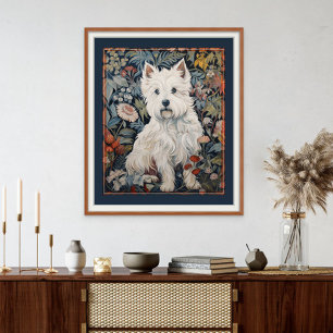 Foto West Highland White Terrier Westie Tapestry Style