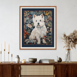 Foto West Highland White Terrier Westie Tapestry Style