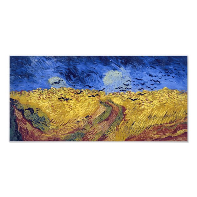 Foto Wheatfield con cuervos | Van Gogh | (Frente)