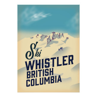 Foto Whistler, poster de esquí de Vancouver British Col