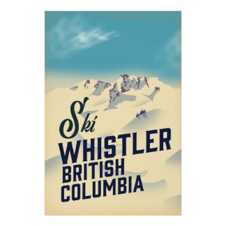 Foto Whistler, poster de esquí de Vancouver British Col