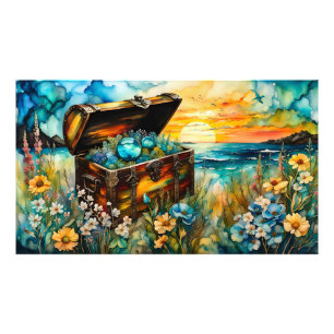 Foto Wildflower Garden Treasure Chest