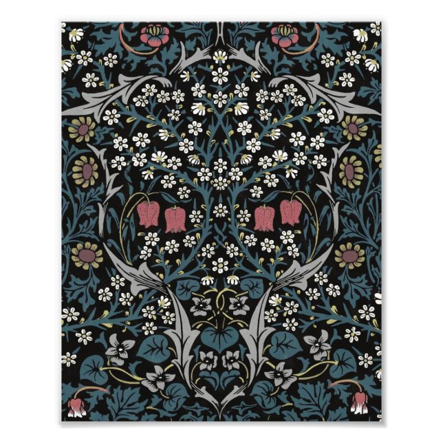 Foto William Morris Blackthorn Floral Art Nouveau (Frente)