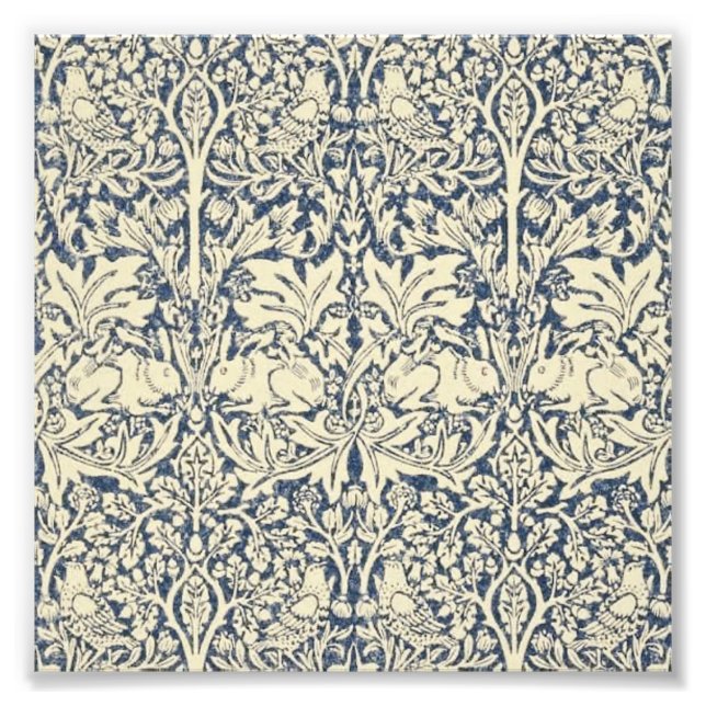 Foto William Morris, gris azul, patrón, Art Nouveau, vi (Frente)